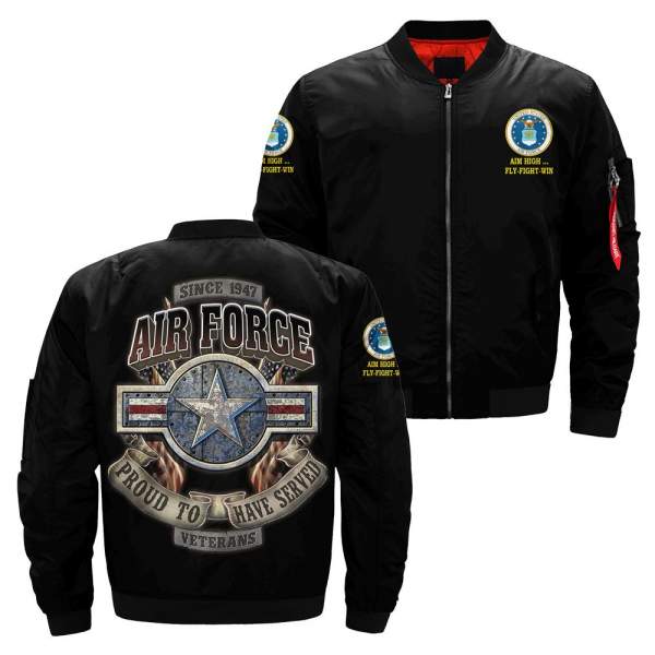 Since 1947 Air Force Proud To Have Served Veterans Over Print Jacket ...
