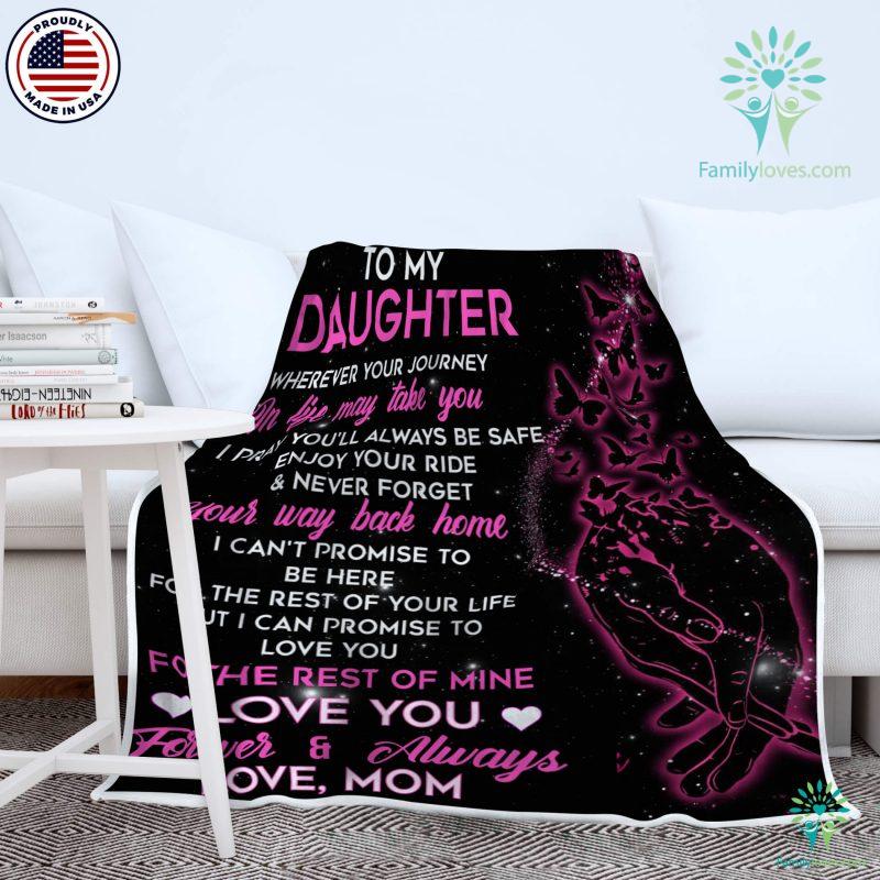 To My Dear Daughter In Law Love Mama In Law Sherpa Fleece Blanket 5817