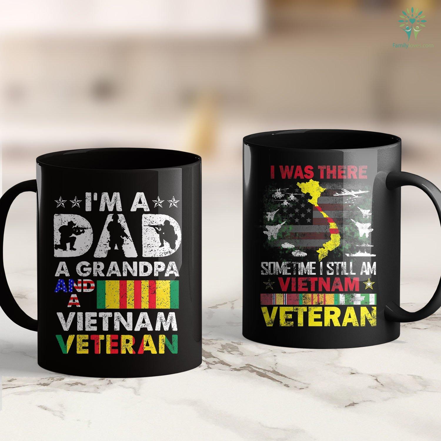 Download Vietnam Veterans Memorial Fund Im A Dad A Grandpa And A Vietnam Veteran Veterans Day 11oz 15oz Black Coffee Mug Familyloves Com