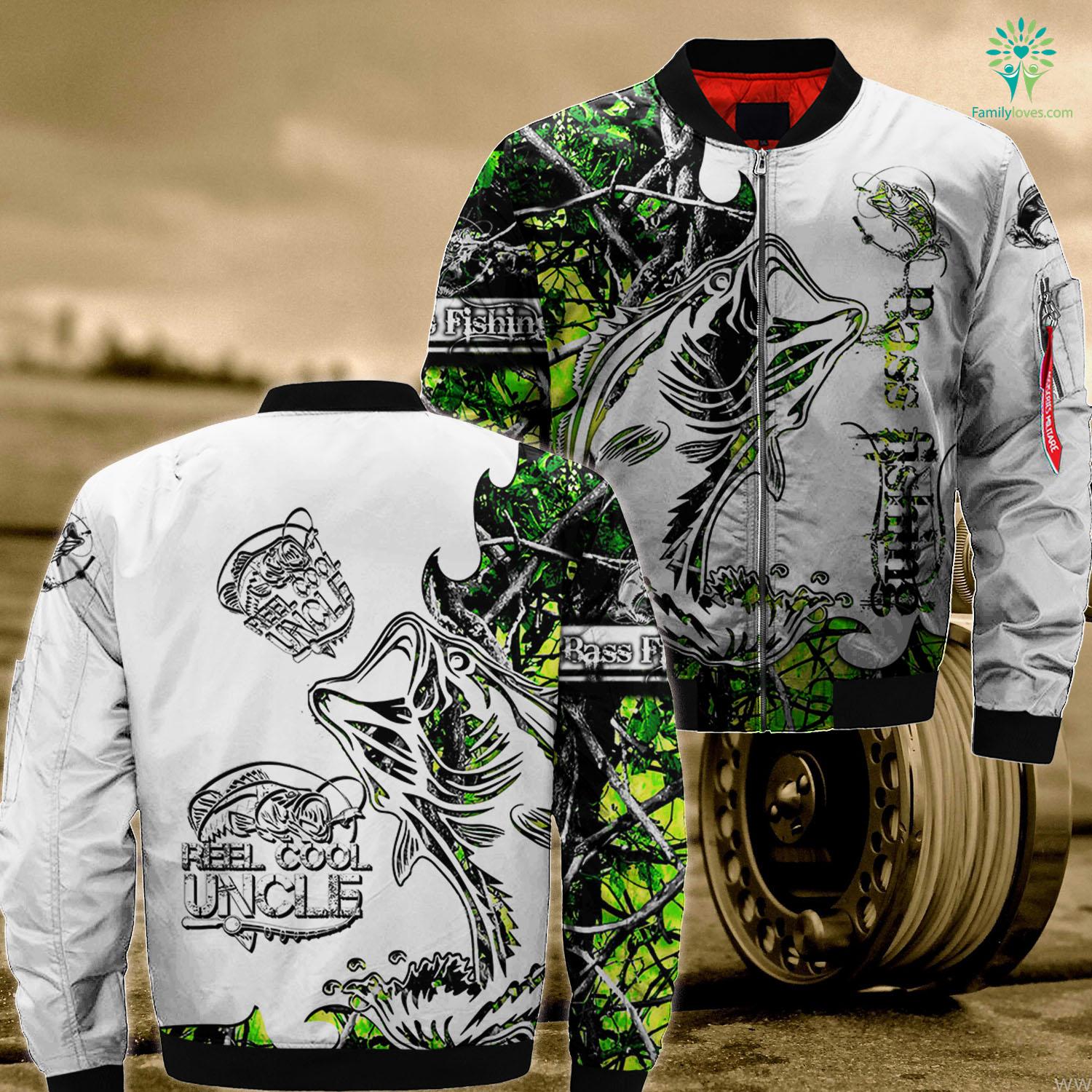 Castaic Lake Fishing Report Reel Cool Uncle Fishing Daddy Fathers Day Dad Gifts For Men Ma1 Bomber Jacket All Over Print Familyloves Com