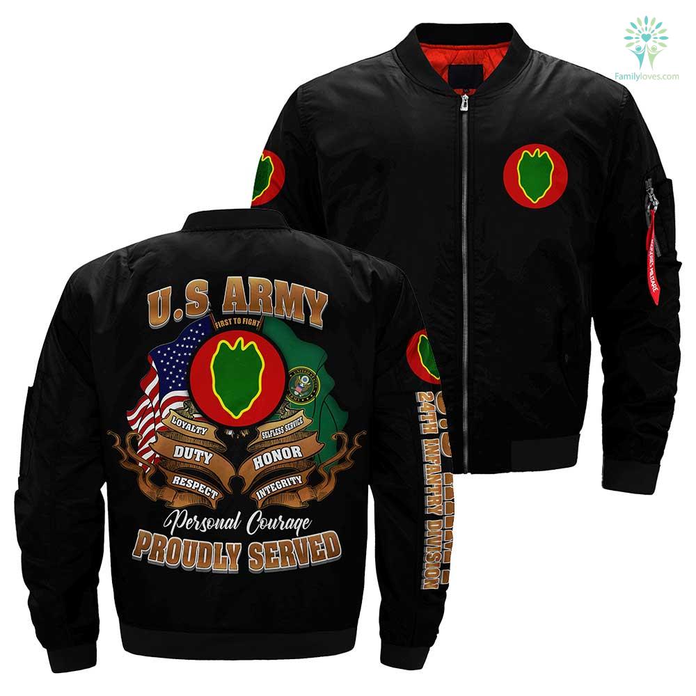 24th Infantry Division U.S. Army Veteran Over Print Jacket