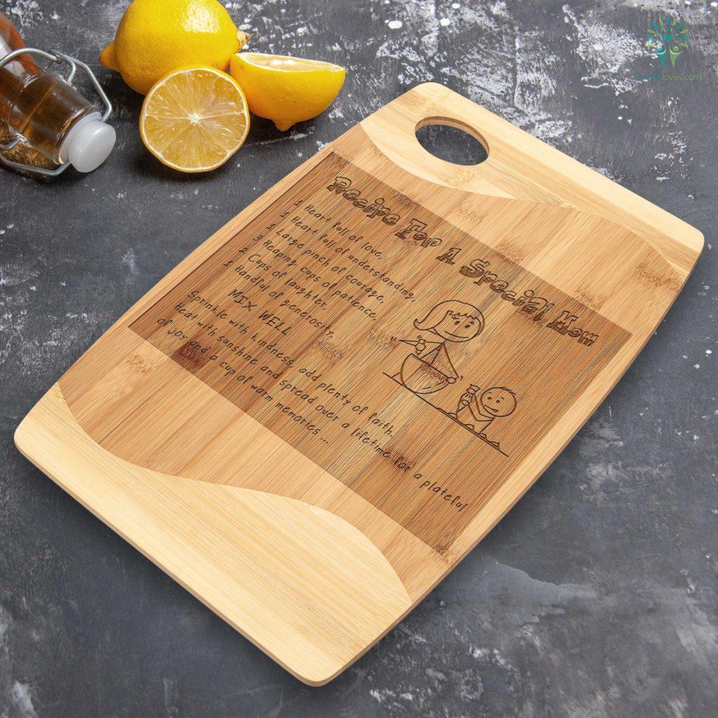Recipe For Special Mom Handwritten Mother's Day Cutting Board, Gift For Mom, Love You Mom, Personalized Mothers Day Gift, Mom Gift, Personalized Gifts For Mom, Custom Bamboo Cutting Board